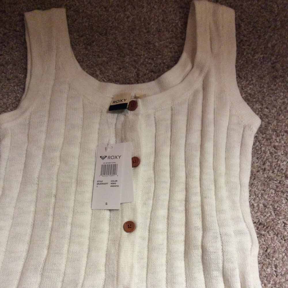 NWT Roxy sweater crop tank, small
